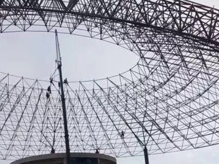 长宁篮球馆球形网架厂家价格